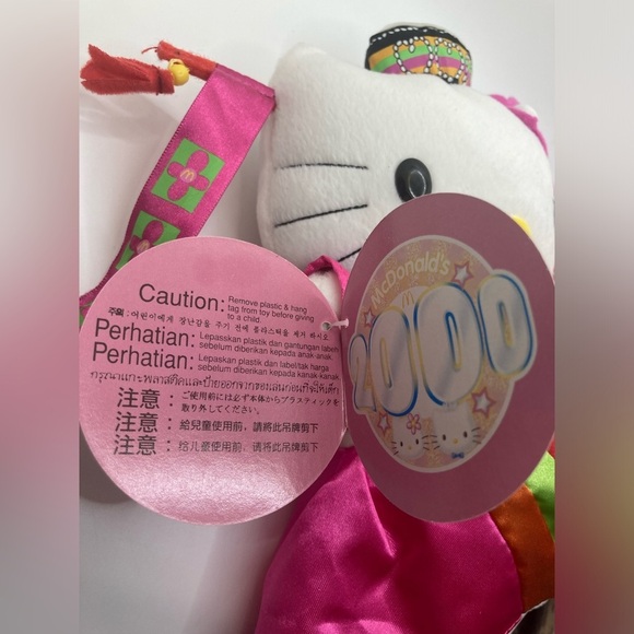 Vtg 90s Sanrio x Mcdonalds Hello Kitty Korean Wedding Bride Plush Cat 8” - Picture 4 of 7